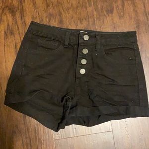 3/$10 Black high waisted shorts, 25